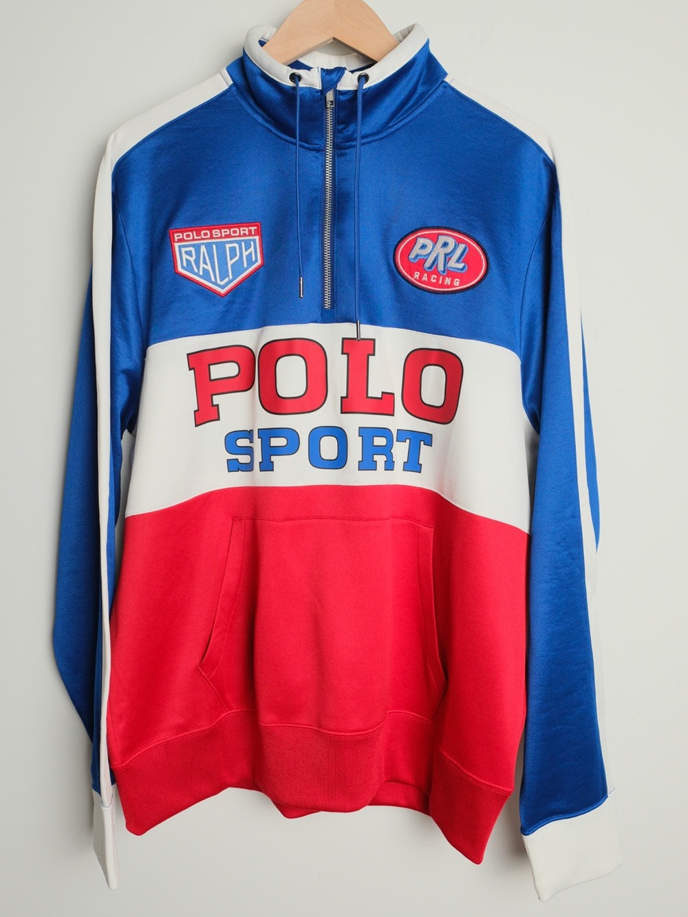 Polo Sport Ralph Lauren Racing Quarter Zip Sweatshirt Pullover Large